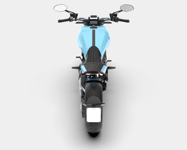 Moto veloce isolata su sfondo 3d rendering illustrazione