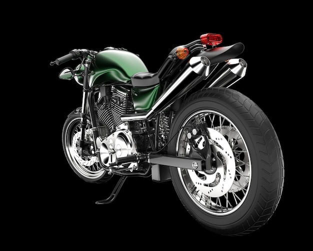 Moto veloce isolata su sfondo 3d rendering illustrazione