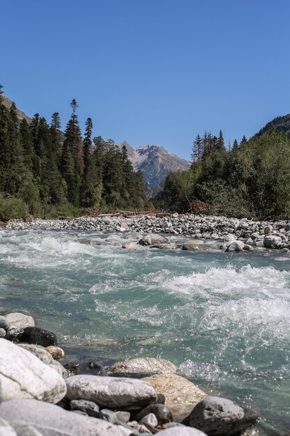 Mountain river and mountain view,