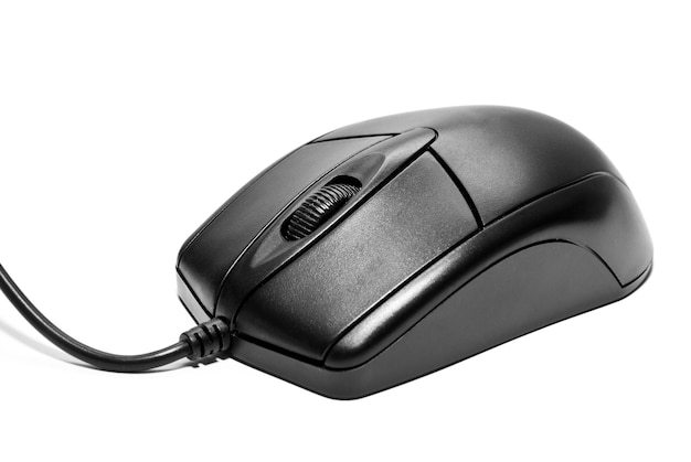 Mouse del computer isolato su uno sfondo bianco