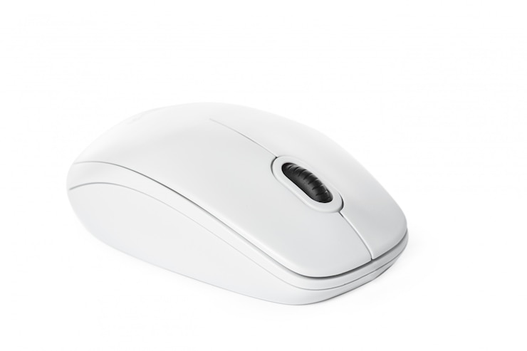 Foto mouse del computer isolato