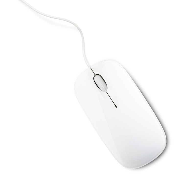 Foto mouse su bianco