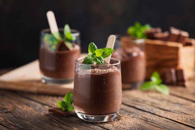 Mousse dolce al cioccolato