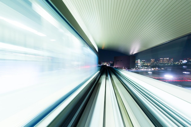 Movimento sfocato del tunnel