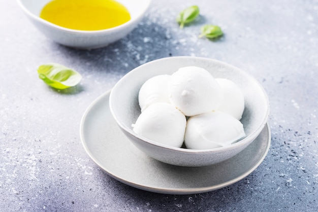 Mozzarella e olio d'oliva italiani