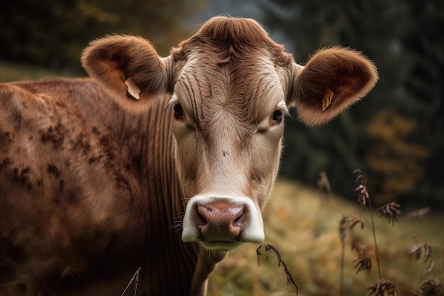 Mucca tedesca Monte Rigi Svizzera