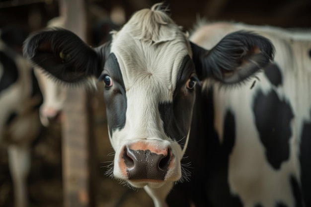 mucche nell'industria lattiero-casearia