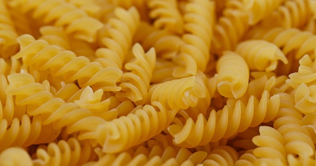 Mucchio di fusilli da vicino