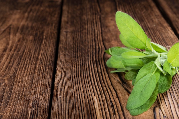 Mucchio di salvia fresca