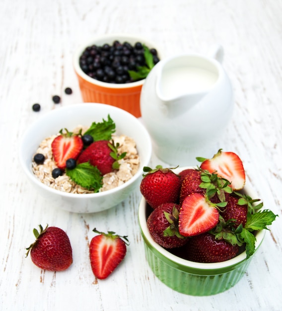 Muesli con fragole