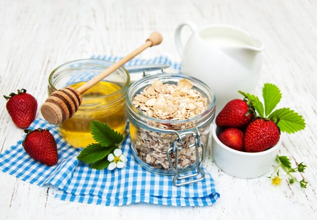 Muesli con fragole