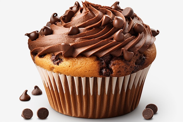 Muffin Al Cioccolato Isolato