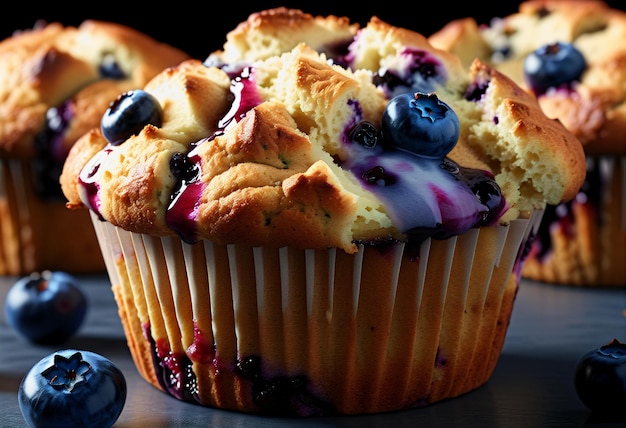 muffin al mirtillo