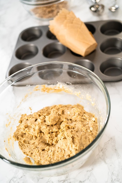 Muffin alla banana e farina d'avena