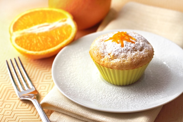 Muffin di ricotta con scorza d'arancia