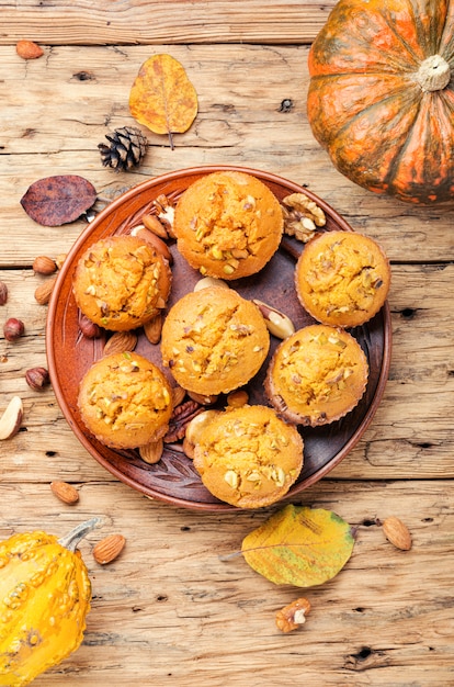 Muffin di zucca fatti in casa