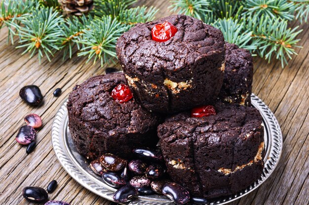 Muffin vegani da fagioli borlotti