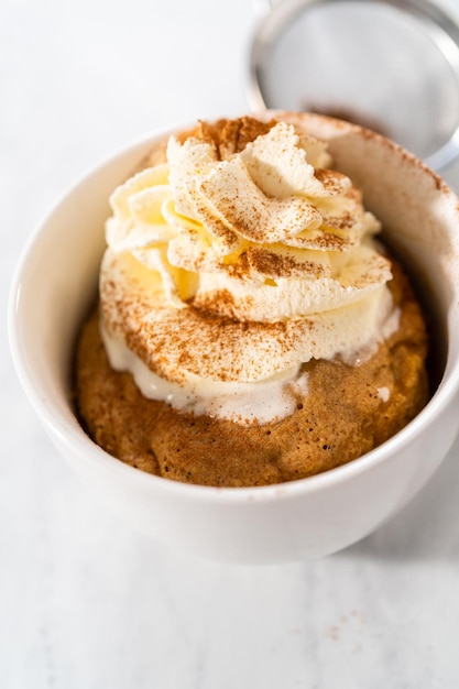 Mug cake alla zucca