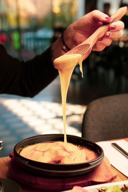 Muhlama - polenta di mais con formaggio.