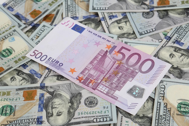 Multi Euro Dolar contanti e monete Diversi tipi di banconote di nuova generazione bitcoin lira turca