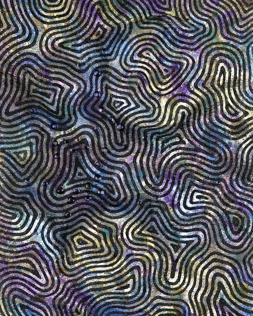 multicolored iridescent line pattern