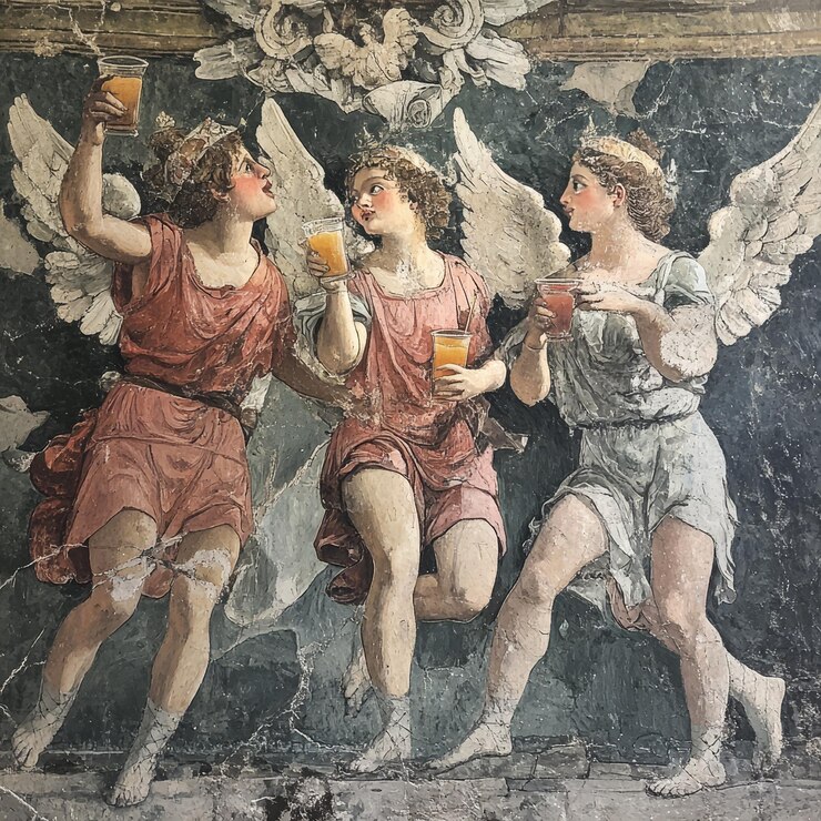 Foto murale nella chiesa di santa maria della salute firenze italia