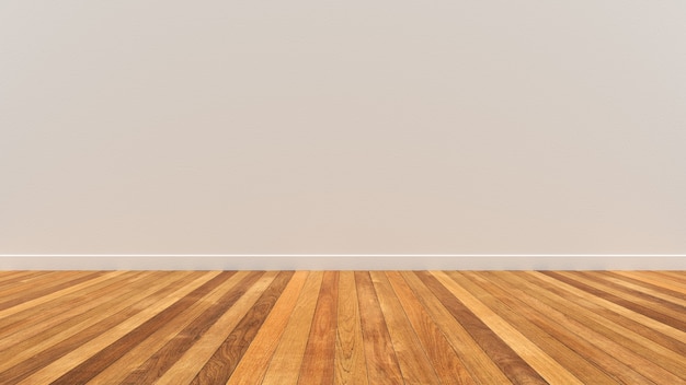 Muro bianco e pavimento in legno 3