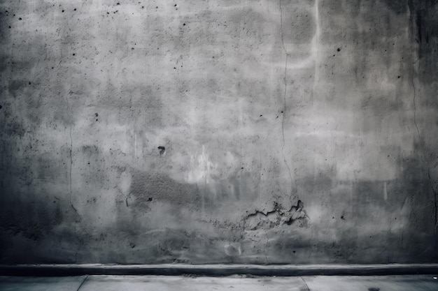 Muro di cemento grigio testurizzato IA generativa