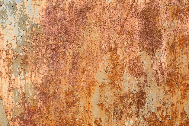 Muro di ferro con ruggine. struttura del grunge. sfondo per il progettista. corrosione del metallo