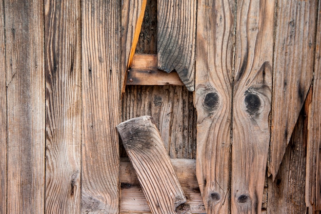 Muro di legno