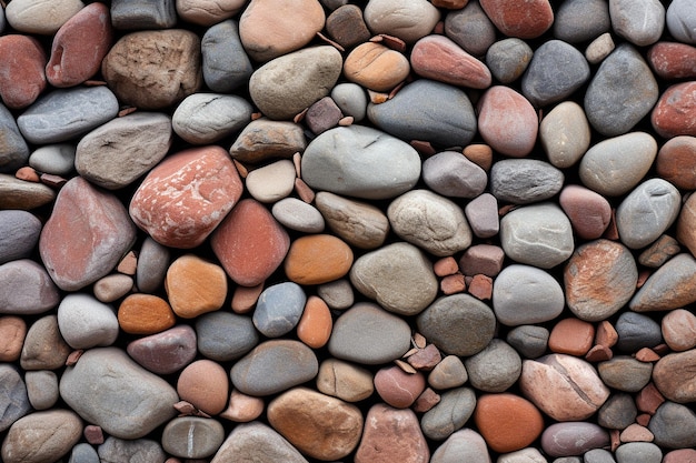 Muro di mattoni con rocce zen calmanti