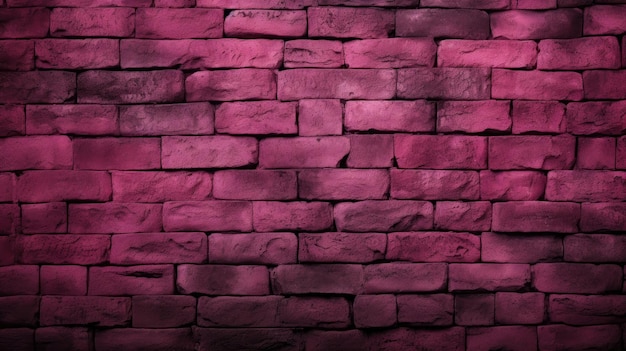 Muro di mattoni sfondo rosa scuro colorato grunge texture o motivo per il design Generativo ai