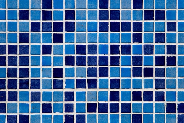 Muro di mosaico blu