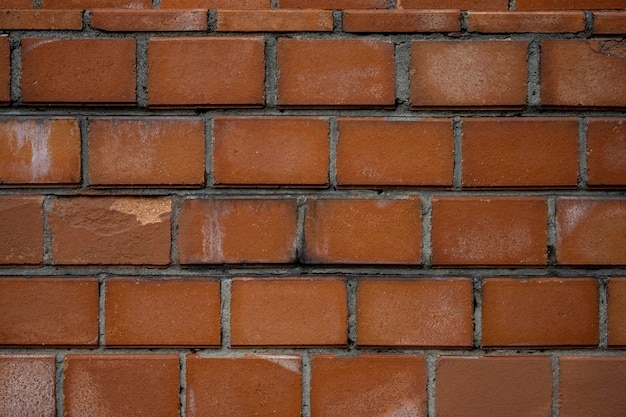 Muro di pietra. Mattone rosso. sfondo di mattoni