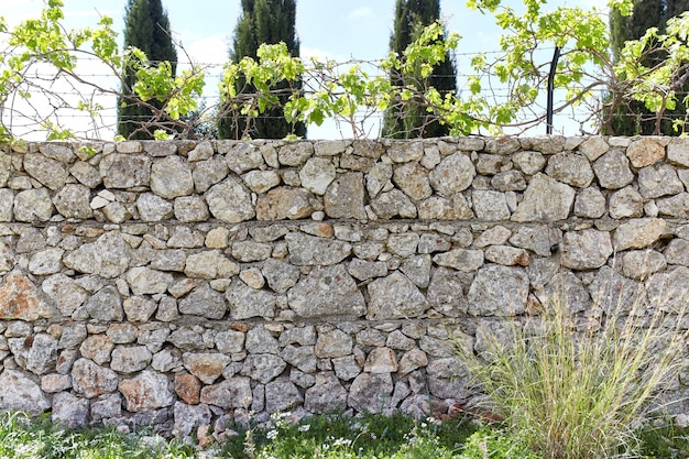 Muro di pietra, struttura della roccia del mattone, struttura di pietra