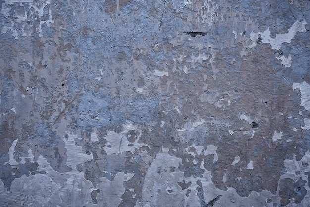 muro di stucco grigio grunge, sfondo astratto muro grigio vuoto