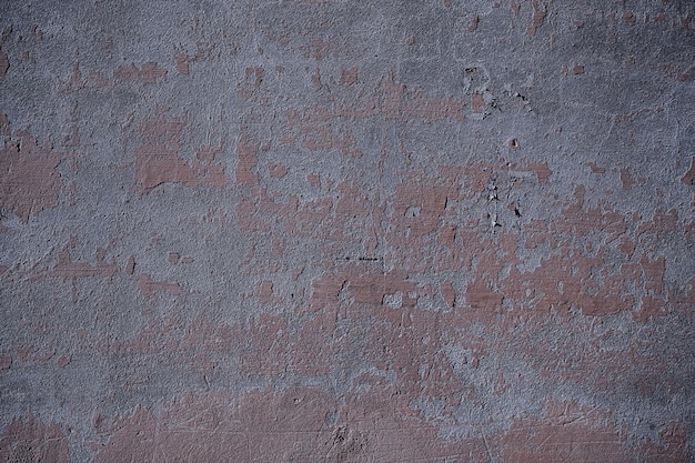 muro di stucco grigio grunge, sfondo astratto muro grigio vuoto