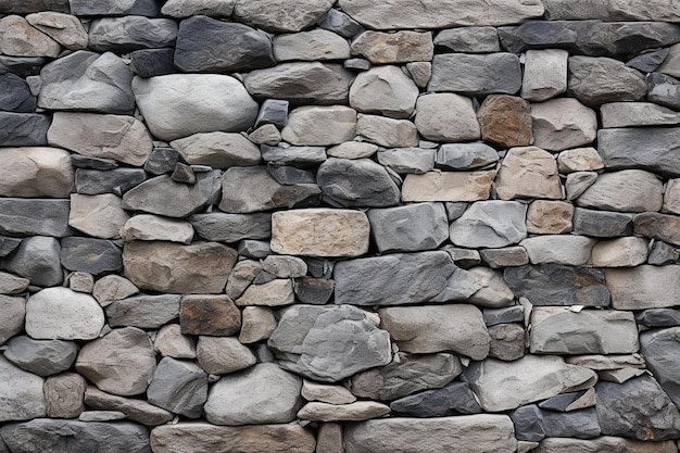 Muro grigio fatto di pietre