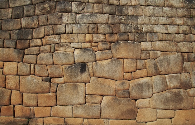 Muro Inca nella città Macchu-Picchu, Perù