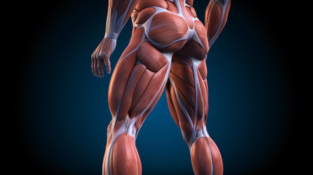 Muscoli di un corpo umano