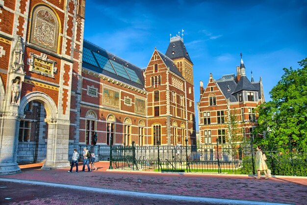 Museo Rijksmuseum Amsterdam in Olanda Paesi Bassi HDR