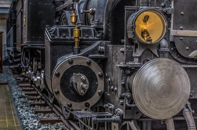 Museo tecnico di Praga, Repubblica Ceca, locomotiva retrò.