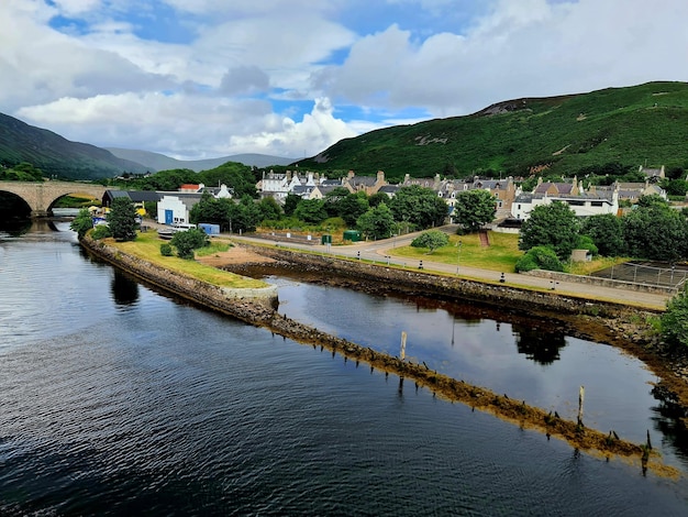 Museo Timespan lungo il fiume Helmsdale presso il villaggio di pescatori Helmsdale, Sutherland, Scozia