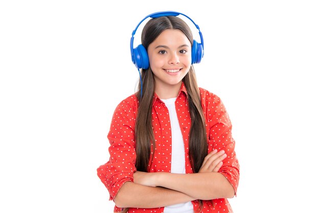 Musica d'ascolto del bambino con le cuffie Canzoni d'ascolto della ragazza tramite auricolari senza fili Dispositivo auricolare