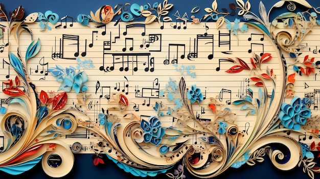 Musica per quilling di carta