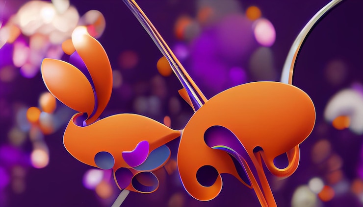 Photo musical instrument pipes butterflies and flowers abstract wallpaper