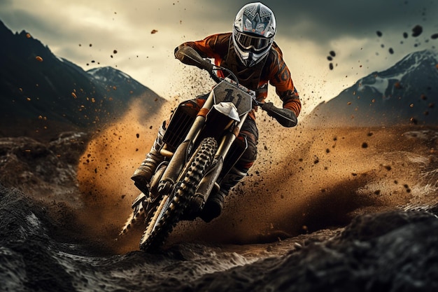 MX Rider Extreme Motocross Rider Dirt Track