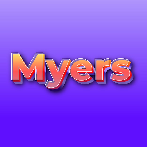 MyersText effetto JPG foto di carte con sfondo viola sfumato