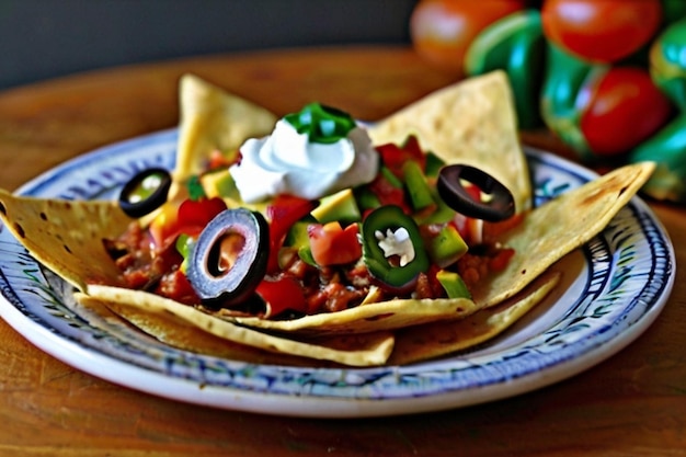 Nachos messicani fatti in casa, pronti da servire e gustare