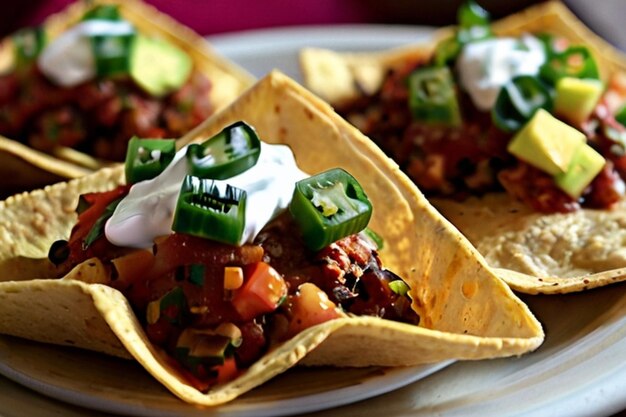 Nachos messicani fatti in casa, pronti da servire e gustare